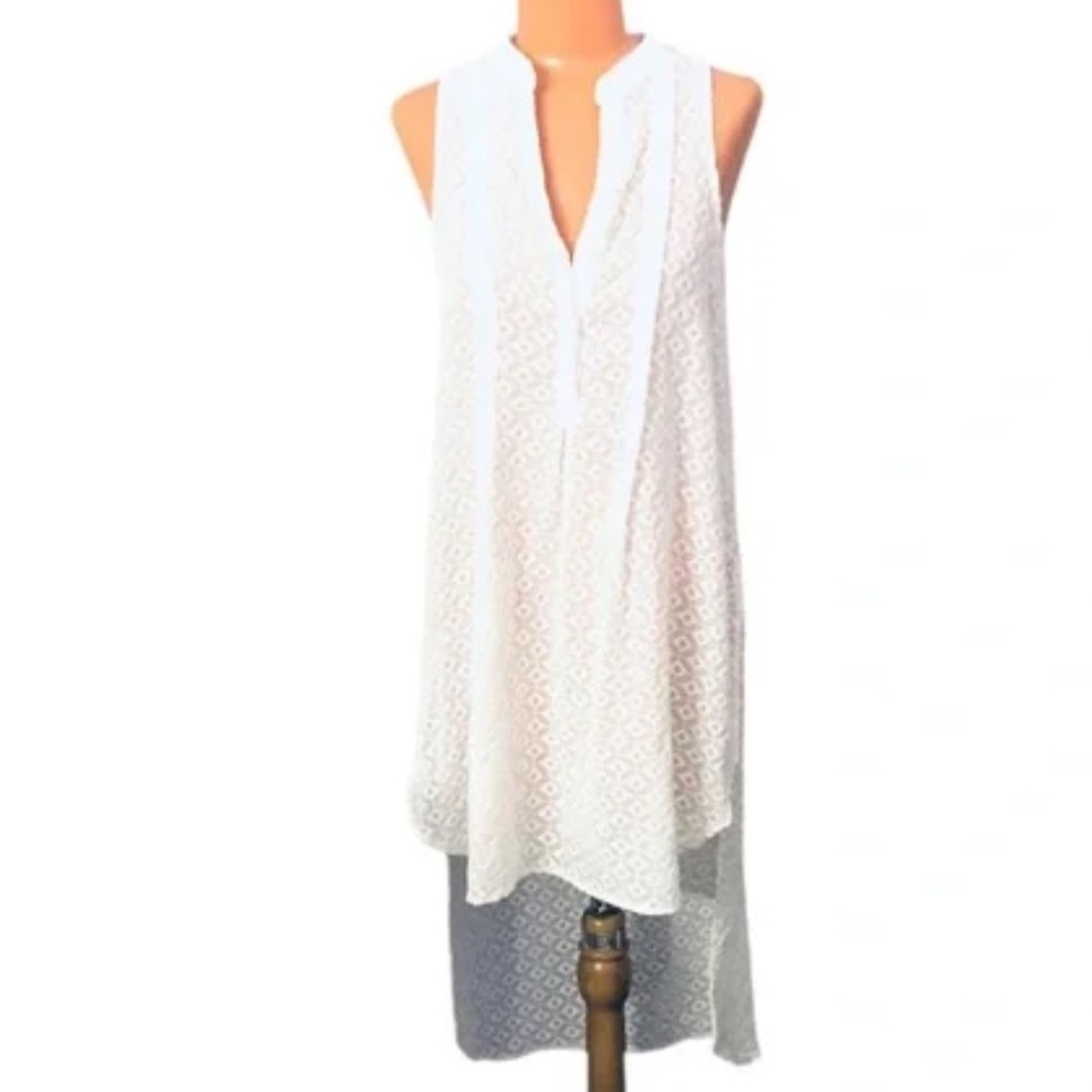 Anthropologie HD in Paris Textured Cream Blouse